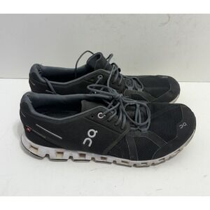 On Cloud 5 -Women's Size 10 Black White Athletic Running Shoes Swiss Engineering